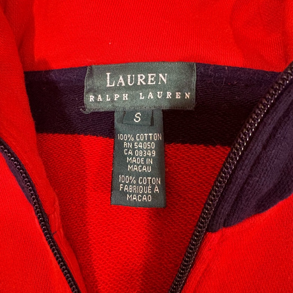 Ralph Lauren Red and Navy Anchor Sweater - Picture 3 of 3